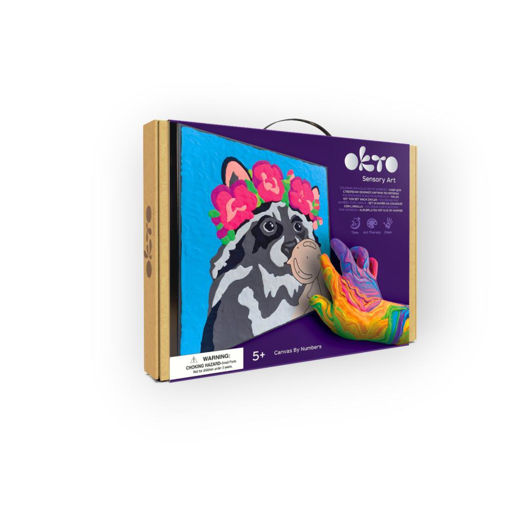 Picture of MODELLING CLAY SET BY NUMBERS - RACCOON
